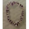 AMETHYST AND CLEAR QUARTZ CHIP BEAD HEALING CRYSTAL BRACELET