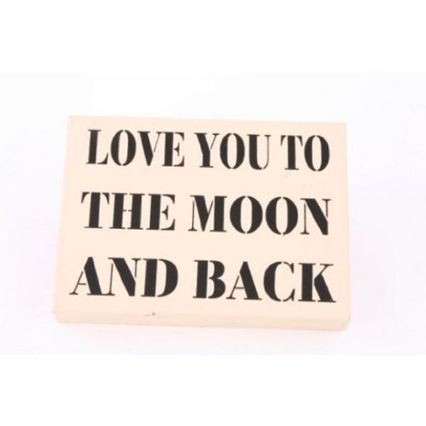 Love You Wooden Block
