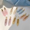 EZ PEACH Non-marking Bangs Clips, Tortoise Shell, 6 Pieces, Non-stick Bangs, Hair Clips, Non-marking Bangs Clips, Makeup, Hair Arrangement, Tortoise Shell, Non-marking Pins (E)