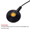sourcing map ESD Grounding Cable Cord, Anti-Static Ground Cable 1.8m/71" Black for Eliminate Conductor Electrostatic