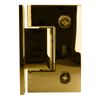CRL GEN037BR Brass Geneva 037 Wall Mount Full Back Plate Standard Hinge