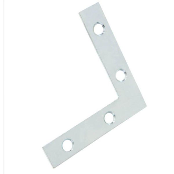8 Pack Everbilt 2 inch Zinc-Plated Flat Corner Support Brace Brackets 15294