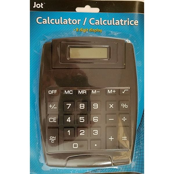 Xlarge Easy Read Desktop Calculator 8 Digit Display 7.5" x 5.5" Calculators Incl
