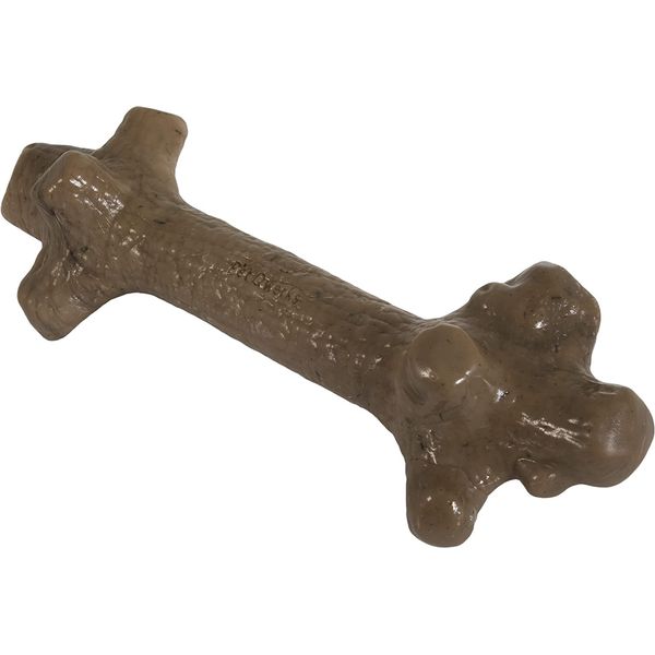 Pet Qwerks Nylon Stick BarkBone - Durable Dog Toys for Aggressive Chewers - Peanut Butter Flavor - 9"