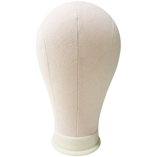 GJTr Mannequin Head, Canvas, Faceless Head Torso, Display, Gusset Needle, 23 Inches