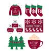 Gamma Phi Beta - Sticker Sheet - Holiday Theme