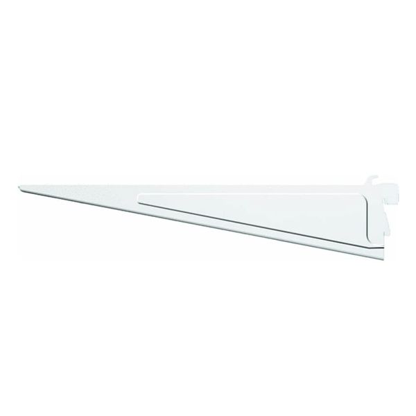 ClosetMaid 2853 ShelfTrack 12-Inch Locking Shelf Bracket, White, Quantity 6