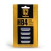 HeadBlade Men's HB4 Refill Shaving Razor Blades 4 Count (Pack of 1)