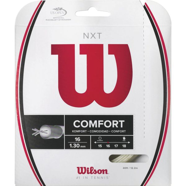 Wilson Unisex Nxt Tennis Racket Racquet Strings, White, 12.2 m UK