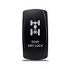 CH4x4 Rocker Switch Rear Diff Lock Symbol - Red LED