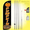 PUMPKIN PATCH - Windless Swooper Flag Kit 15' Feather Banner Sign  kq-h
