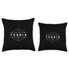 Tennis Logo Throw Pillow