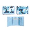 Blue Camouflage Wallet Tri-fold Design