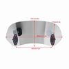 Adjustable Clip On Windscreen Wind Deflector Windshield Tawny for Motorcycle, Wind Protection, Noise Reduction