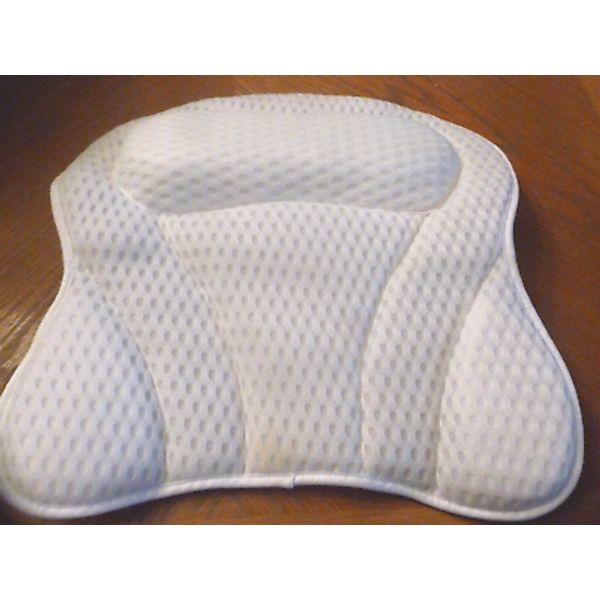 Bath Pillow Spa Bathtub Ergonomic For Tub, Luxury Soft 3D Mesh, Suction Cups