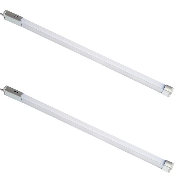 2 Pack | 400mm LED Drawer Strip Light Kit | AUTO ON/Off PIR Sensor | Natural White Diffused Lighting | Kitchen Cupboard Open Door Timer Lamp | Automatic Movement Detector