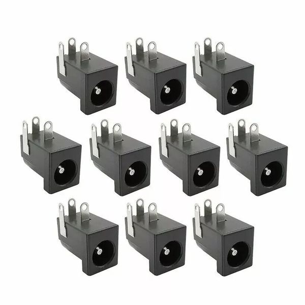 10 Pcs DC Power Supply Female Jack Socket 5.5 x 2.1mm Barrel-Type PCB Mount