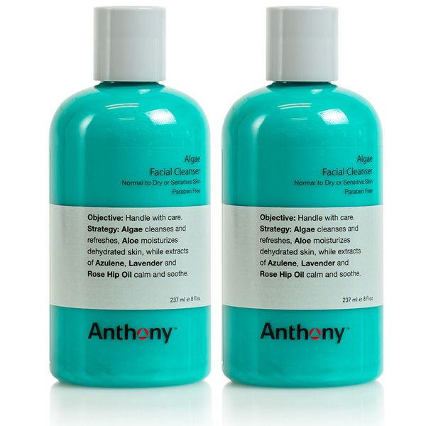 Anthony Algae Facial Cleanser 8 oz (Pack of 2)