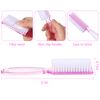 15 Pieces Nail Brush for Cleaning Fingernails Nail Scrub Manicure Brush Handle Grip Cleaning Brushes Pedicure Brush for Toes and Nails Cleaning, 5 Colors(Fresh Colors)