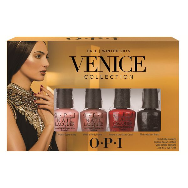 OPI VENICE 4-pc MINI NAIL LACQUER POLISH SET ~ Limited Edition NIB