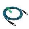 HangTon M12 8 Pole X-Coded to 8 Pin X-Coding Ethernet Cat7e Cable for Cognex Data Man 260 280 370 380 470 Barcode Reader Sensor Camera 3m