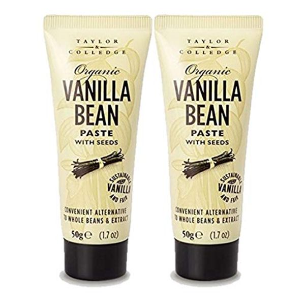 Set of 2 Organic Vanilla Bean Paste 50g Taylor & Colledge