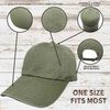 US Veteran Baseball Cap with Embroidered US Flag (OD/Black)