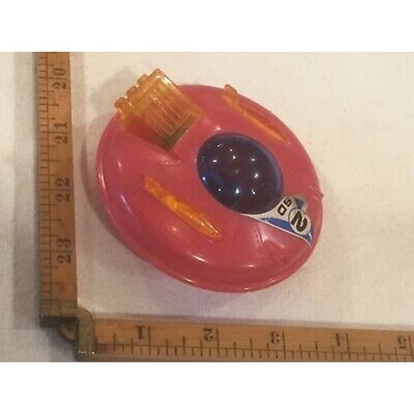 One Vintage Blue Box Toys Spaceship Flying Saucer Toy Red With Friction Mech.