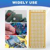 sourcing map 10Pcs Solderable Breadboard, 2.76"x1.18" Double Sided Circuit Board Yellow Tinned PCB Board Small Prototype Board for DIY Electronics Projects Apply to Soldering Projects