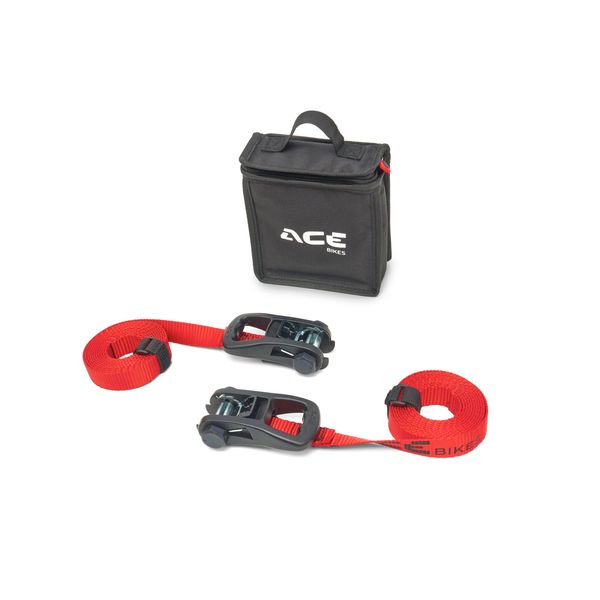 ACEBIKES Ratchet Essential Tie Down Strap Set 2-Pack Kit Ratchet Transport Ratchet