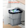 VEVOR 35QT Pullout Waste Container Under Cabinet Kitchen Garbage Bin Trash Can