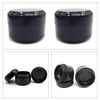 WAenZeeNH 6Psc Empty Black Plastic Cosmetic Jar Leak Proof Plastic Container Jars Refillable Empty Plastic Cosmetic Jars for Makeup Beauty Products Face Creams(3 x 5ml, 3 x 10ml)
