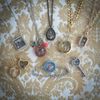 Drama Masks Floating Locket Charm