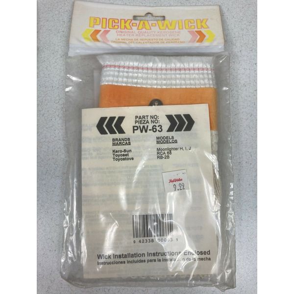 Pick-A-Wick Replacement Wick for Most Kerosene Heaters. Part# PW-63