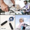 4Pcs Walking Cane Hand Grips - Black Foam Replacement for Offset Canes