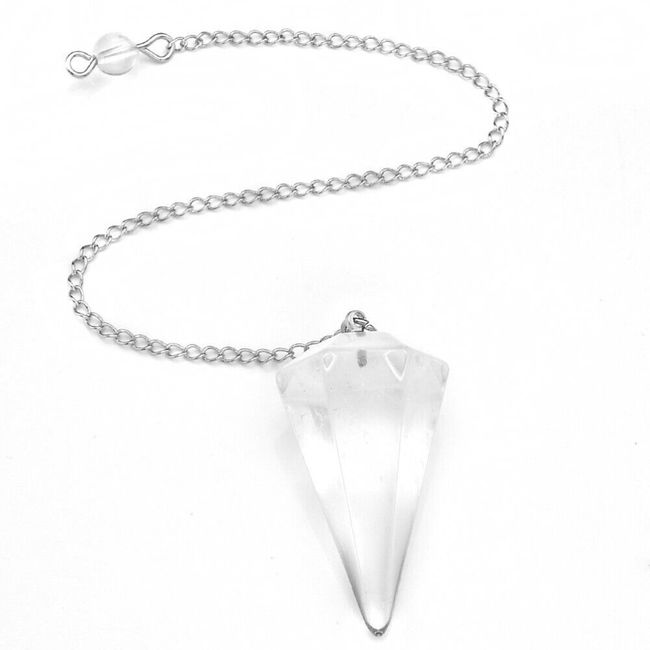India Gift Natural Healing Crystal Dowsing Pendulum Necklaces Girls