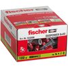 Fischer Wall Plug, Red/Grey, 8 x 40 mm