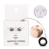 Eyebrow Mapping String, 10m Pre Inked Mapping, Eyebrow Marker Thread, Drawing Measuring Tools for Eyebrow Measuring, Microblading(Black)