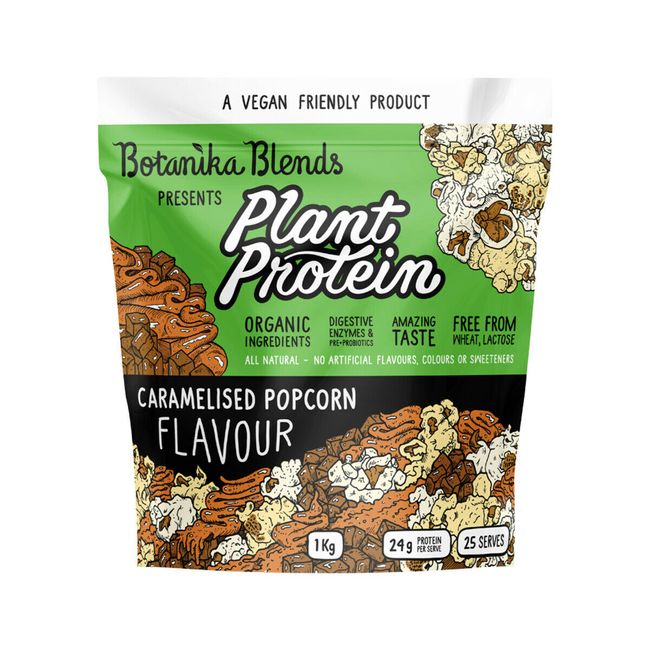 New Botanika Blends Plant Protein Caramelised Popcorn 1kg