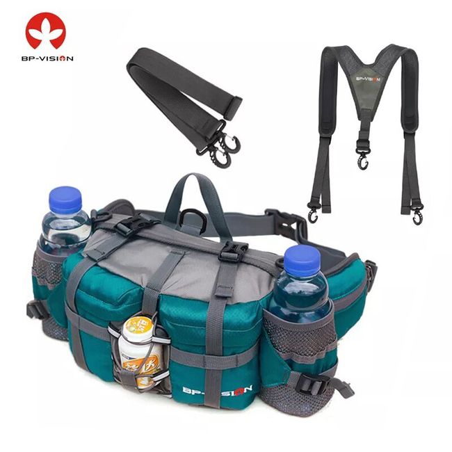 AFFINEST Hiking Fanny Pack for Men Women Waterproof Outdoor Waist Bag Water  Bottle Holder Lumbar Backpack Fishing Hunting Running