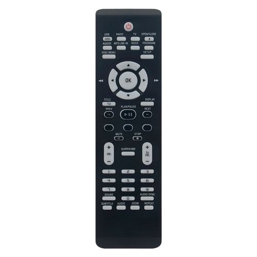 ECONTROLLY 996510001263 Replace Remote Control fit for Philips MAGNAVOX DVD/Home Theater HTS3544/37B HTS3555 HTS3555/37 HTS3555/37B HTS3151D HTS3151D/37 HTS3151D/37B