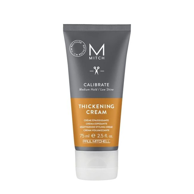 MITCH by Paul Mitchell Calibrate Thickening Cream, Medium Hold, Low Shine, For All Hair Types, 2.5 fl. oz.