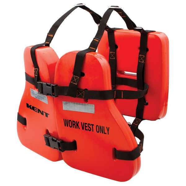 Kent Vinyl Dip Work Vest, Orange, Universal (1 Unit)