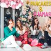 LaVenty Pancakes & Pajamas Decoration Pancakes & Pajamas Balloons Pajamas Party Decoration Slumber Party Decoration Girls Night Decoration (pink gold 1)