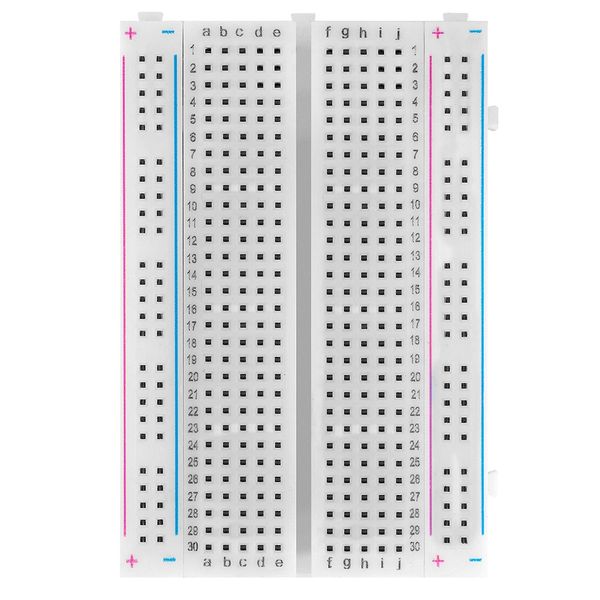 AZDelivery Mini Breadboard 400 Pin mit 4 Stromschienen kompatibel mit Arduino und Jumper Wire Kabeln