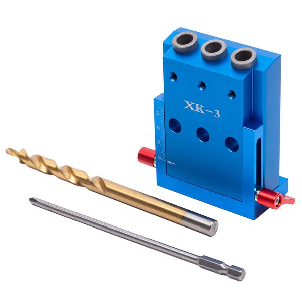 HFS(R) Drill Guide, Diagonal Woodworking Drilling Guide, Pocket Hole Jig, DIY