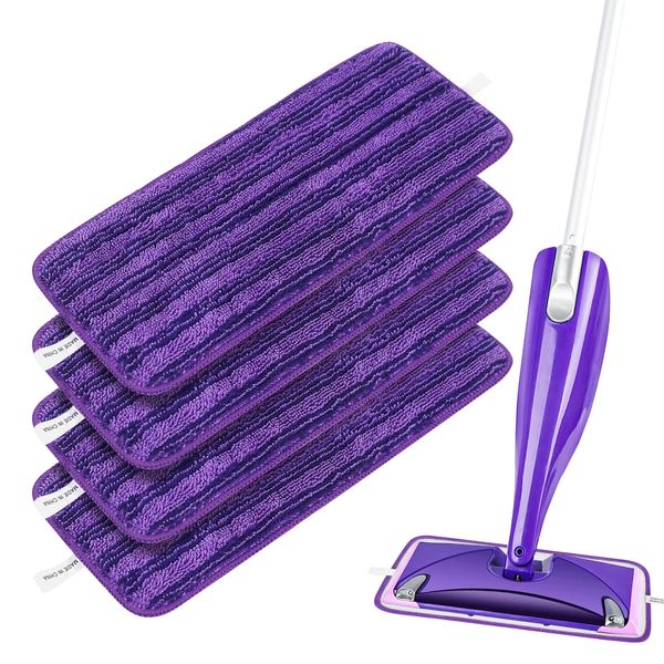 4 x Reusable Washable Swiffer WetJet Microfibre Replacement Wipes