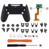 eXtremeRate PS4 CUH-ZCT2 Controller Back Button Dawn 2.0 FlashShot Trigger Stop Remap Kit, PS4 Controller JDM 040/050/055 Compatible with PS4 Controller with Redesigned Back Case, Back Button &