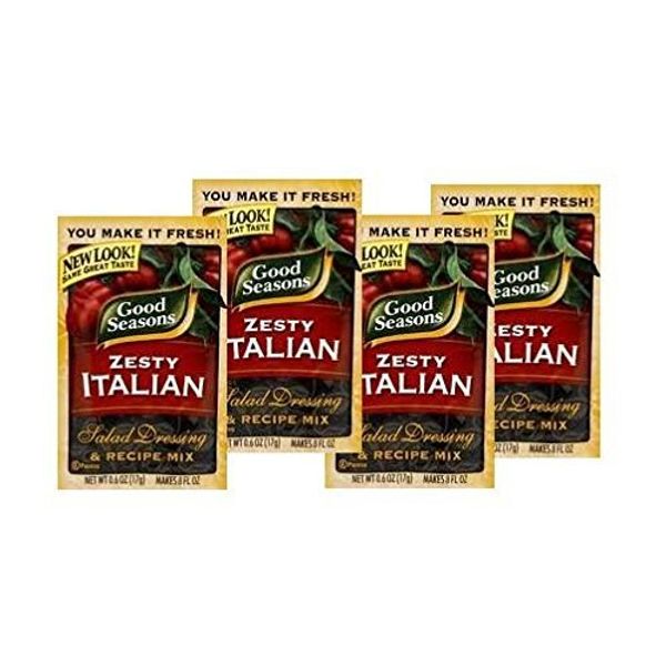 Good Seasons Zezty Italian Salad Dressing Mix (Pack of 4) .6 oz Packets