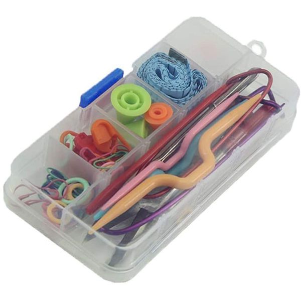 Dxhycc New Basic Knitting Tools Accessories Supplies with Case Knit Kit Lots